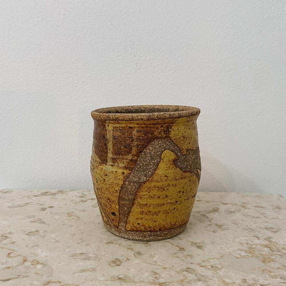 VTG Handmade Neutral Speckled Ceramic Textured Cup